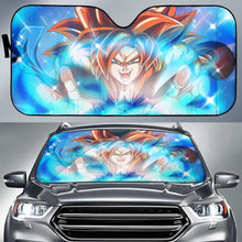 Load image into Gallery viewer, Super Saiyan Dragon Ball Super Hd Car Sun Shade Universal Fit 225311 - CarInspirations