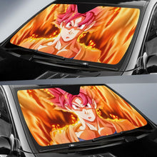 Load image into Gallery viewer, Super Saiyan God Dragon Ball Super 5K Car Sun Shade Universal Fit 225311 - CarInspirations