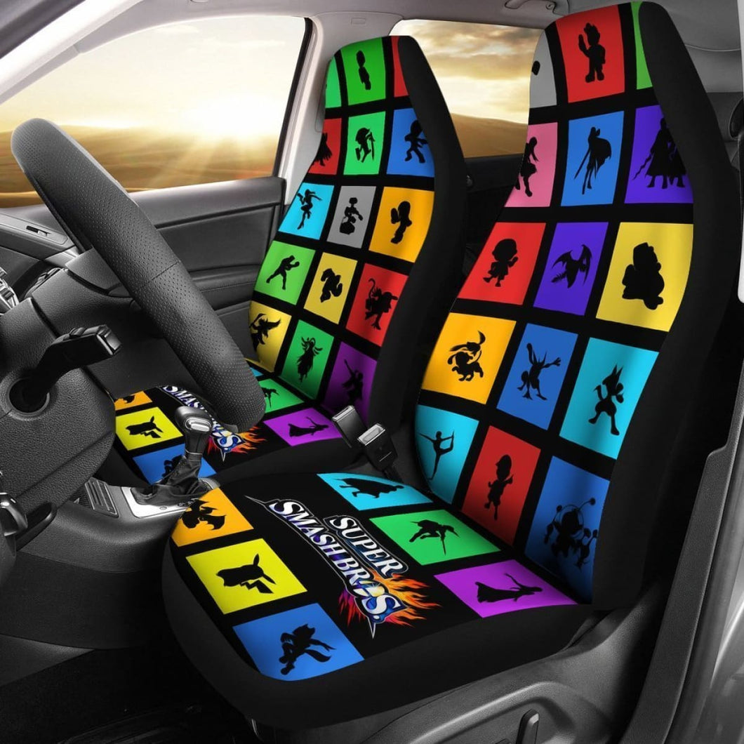 Super Smash Bros All Heroes Car Seat Covers Mn05 Universal Fit 225721 - CarInspirations