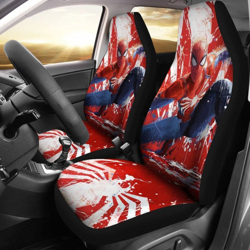Superhero Spiderman Car Seat Covers Lt04 Universal Fit 225721 - CarInspirations