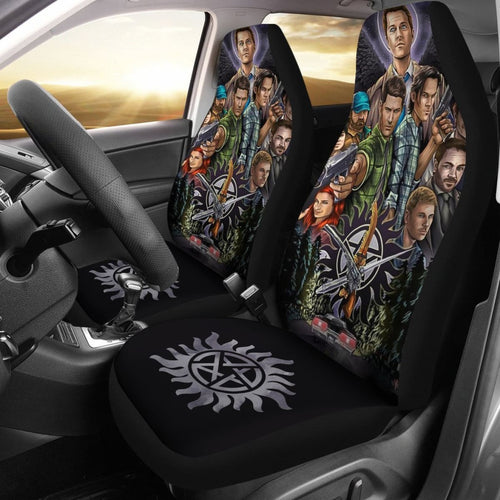 Supernatural Car Seat Covers American Tv Series H040320 Universal Fit 225311 - CarInspirations