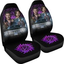 Load image into Gallery viewer, Supernatural Fan Art Car Seat Covers Movie Fan Gift H040320 Universal Fit 225311 - CarInspirations