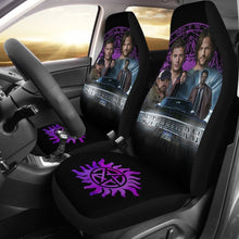 Load image into Gallery viewer, Supernatural Fan Art Car Seat Covers Movie Fan Gift H040320 Universal Fit 225311 - CarInspirations