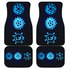 Load image into Gallery viewer, Supernatural Symbols Art Car Floor Mats Movie H040320 Universal Fit 225311 - CarInspirations