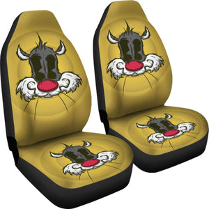 Sylvester Car Seat Covers Looney Tunes Cartoon Fan Gift H200212 Universal Fit 225311 - CarInspirations