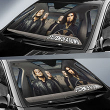 Load image into Gallery viewer, System Of A Down Car Sun Shade Rock Band Sun Visor Fan Universal Fit 174503 - CarInspirations