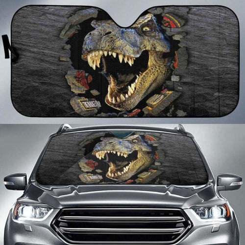 T-Rex 3D Car Auto Sun Shades Universal Fit 051312 - CarInspirations