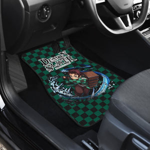 Tanjiro Demon Slayer Uniform Car Floor Mats Anime Universal Fit 175802 - CarInspirations