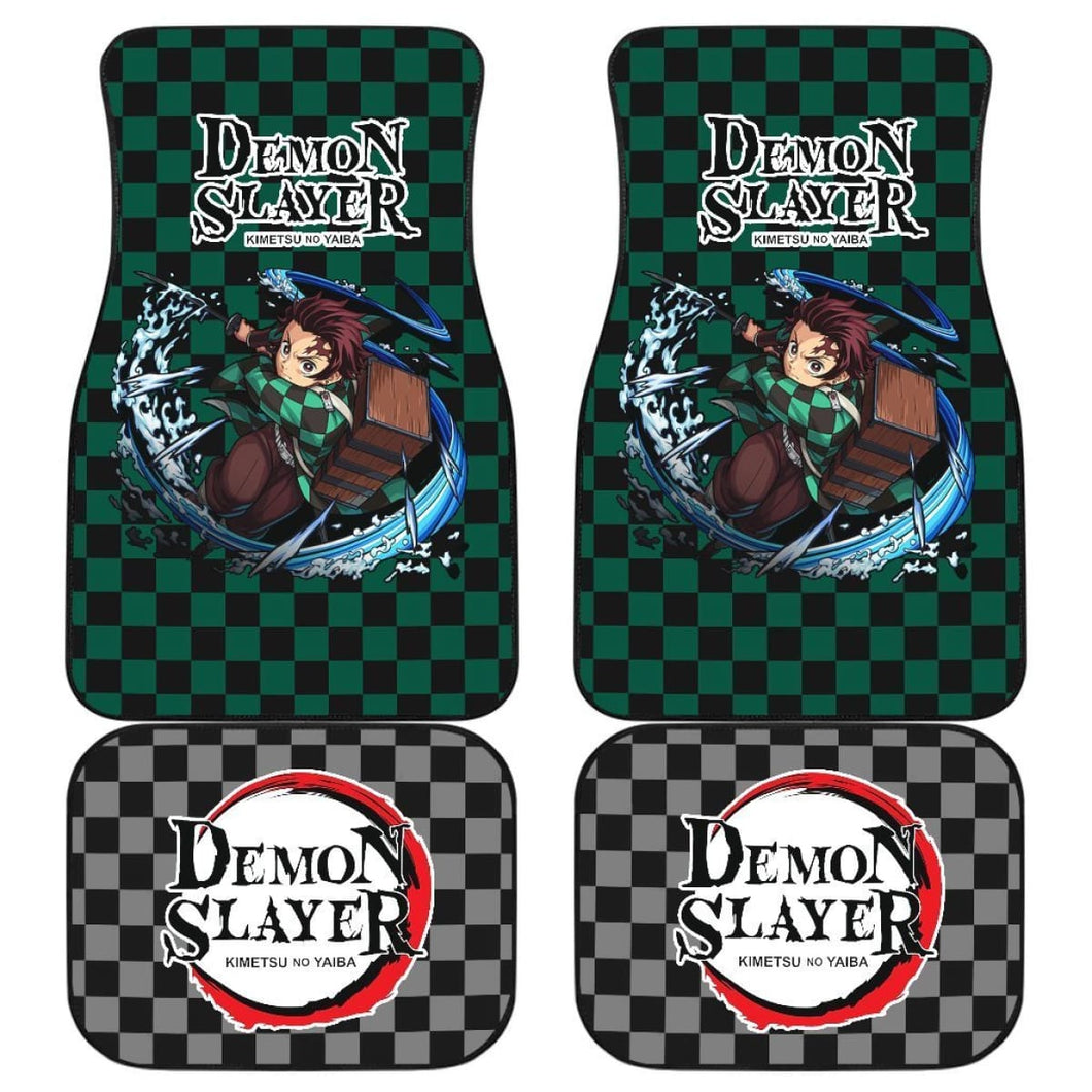 Tanjiro Demon Slayer Uniform Car Floor Mats Anime Universal Fit 175802 - CarInspirations