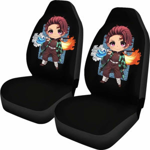 Tanjiro Kamado Car Seat Covers Kimetsu No Yaiba Anime Universal Fit 051012 - CarInspirations