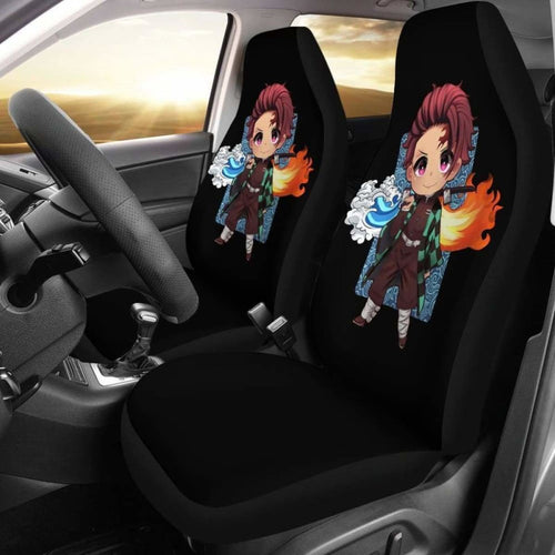 Tanjiro Kamado Car Seat Covers Kimetsu No Yaiba Anime Universal Fit 051012 - CarInspirations
