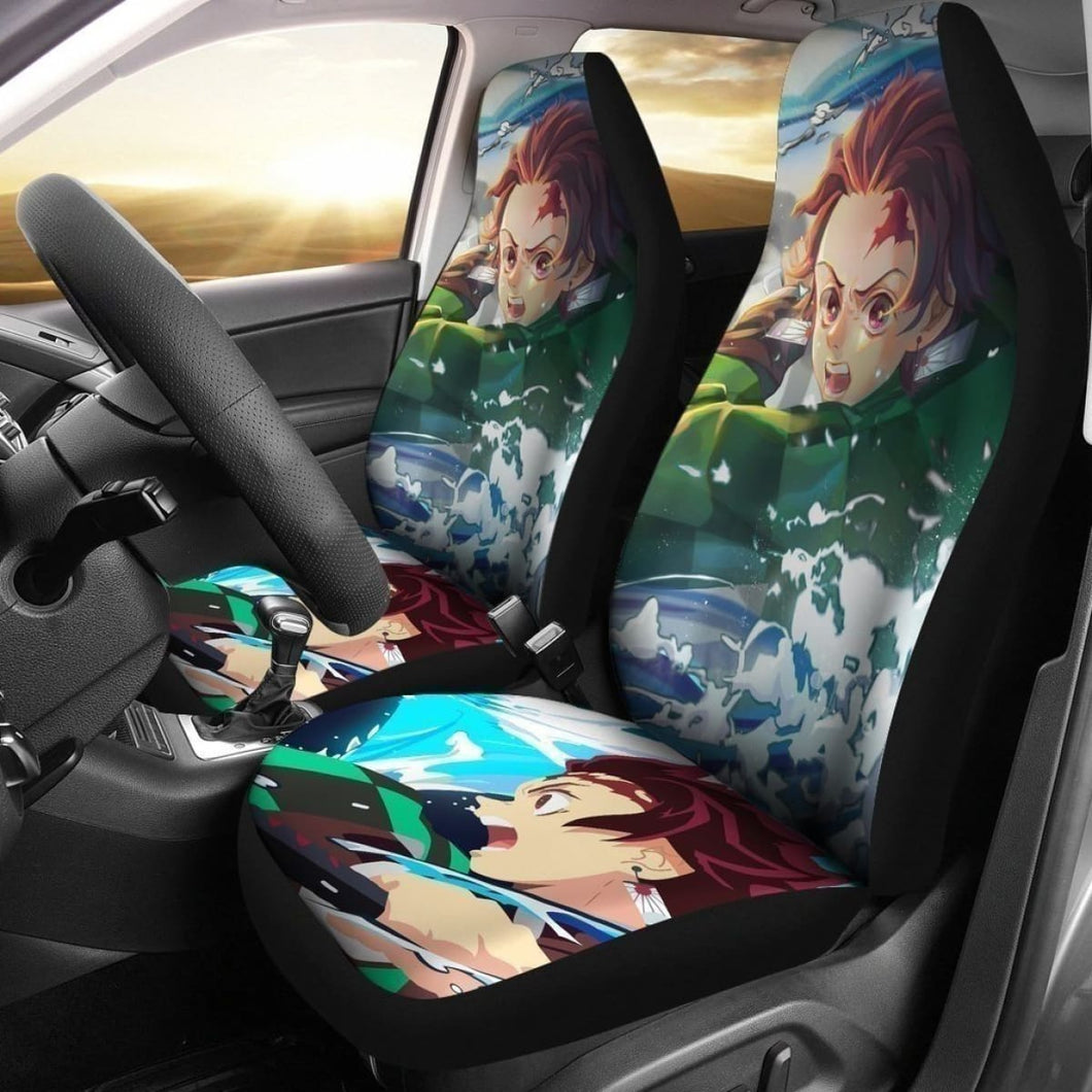 Tanjiro Kamado Demon Slayer Car Seat Covers For Anime Fan Universal Fit 194801 - CarInspirations