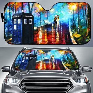 Tardis Telephone Doctor Who Auto Sun Shade Mn05 Universal Fit 111204 - CarInspirations