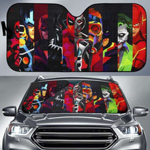 Load image into Gallery viewer, Team Avengers Art Car Sun Shades Marvel Movie Fan Gift Universal Fit 051012 - CarInspirations