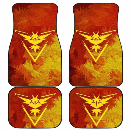 Team Instinct Zapdos Pokemon Car Floor Mats Universal Fit 051912 - CarInspirations