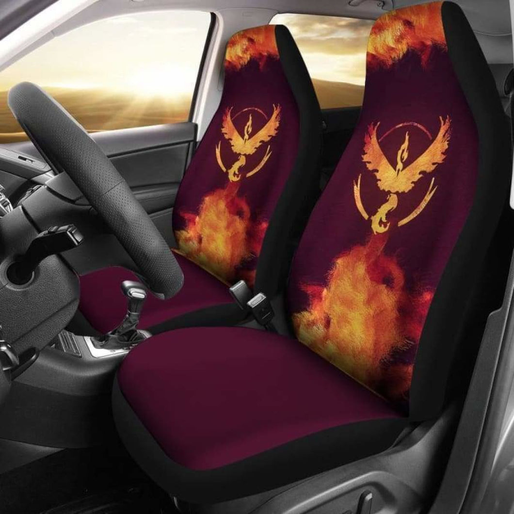 Team Valor Moltres Pokemon Car Seat Covers Universal Fit 051312 - CarInspirations