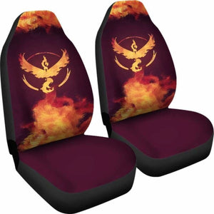 Team Valor Moltres Pokemon Car Seat Covers Universal Fit 051312 - CarInspirations