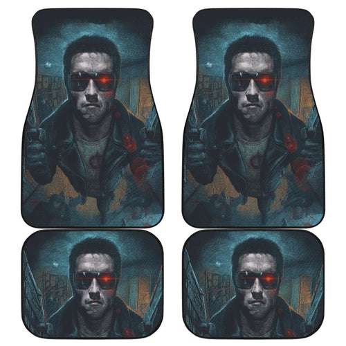 Terminator Art Car Floor Mats Movie Fan Gift H040620 Universal Fit 225311 - CarInspirations