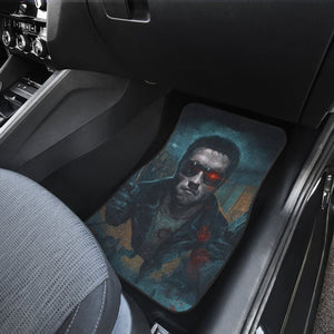 Terminator Art Car Floor Mats Movie Fan Gift H040620 Universal Fit 225311 - CarInspirations