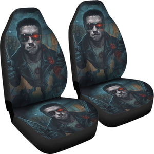 Terminator Dark Car Seat Covers Movie Fan Gift H040620 Universal Fit 225311 - CarInspirations