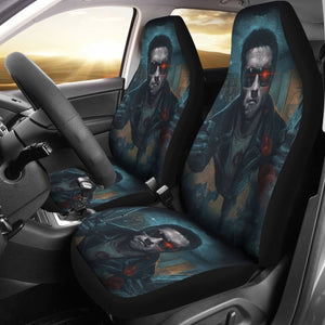 Terminator Dark Car Seat Covers Movie Fan Gift H040620 Universal Fit 225311 - CarInspirations