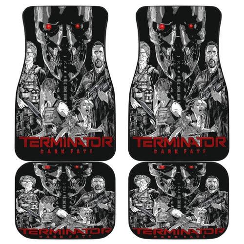 Terminator Dark Fate Art Car Floor Mats Movie Fan Gift H040620 Universal Fit 225311 - CarInspirations