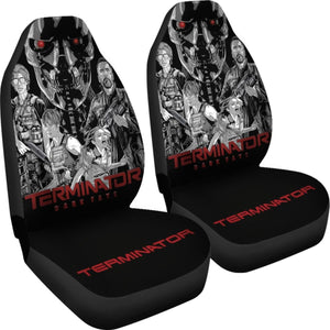 Terminator Dark Fate Art Car Seat Covers Movie Fan Gift H040620 Universal Fit 225311 - CarInspirations