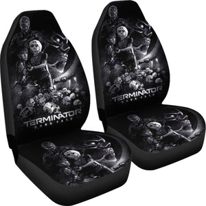 Terminator Dark Fate Art Car Seat Covers Movie Fan Gift H040620 Universal Fit 225311 - CarInspirations