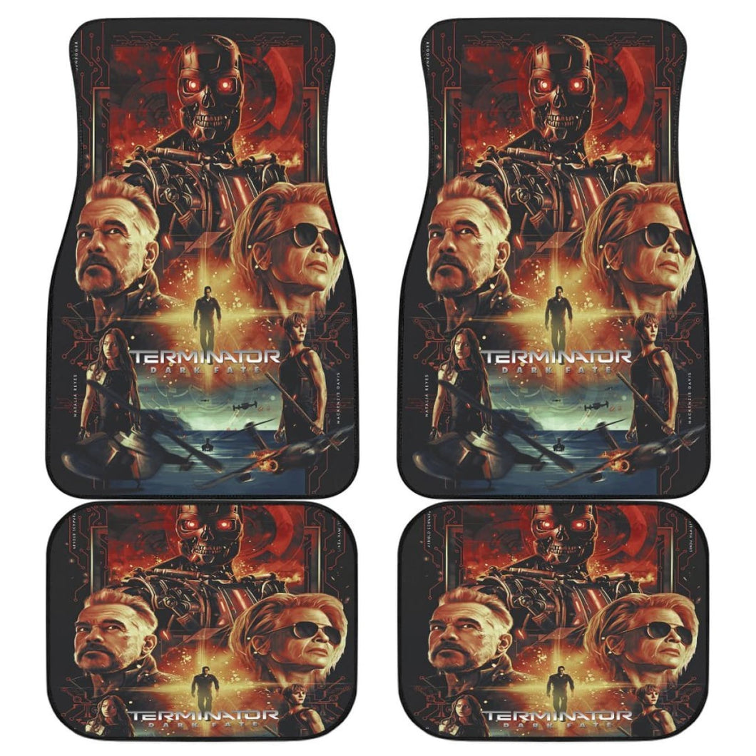 Terminator Dark Fate Car Floor Mats Movie Fan Gift H040620 Universal Fit 225311 - CarInspirations