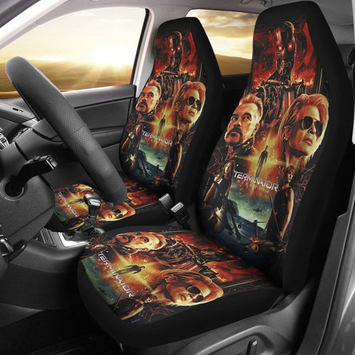 Terminator Dark Fate Car Seat Covers Movie Fan Gift H040620 Universal Fit 225311 - CarInspirations