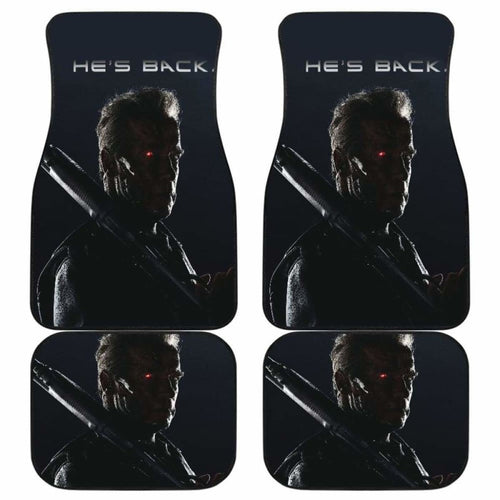 Terminator He Is Back Car Floor Mats Universal Fit - CarInspirations