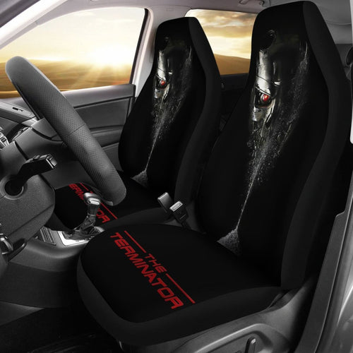 Terminator Skull Art Car Seat Covers Amazing Gift Ideas H040620 Universal Fit 225311 - CarInspirations