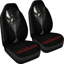 Load image into Gallery viewer, Terminator Skull Art Car Seat Covers Amazing Gift Ideas H040620 Universal Fit 225311 - CarInspirations