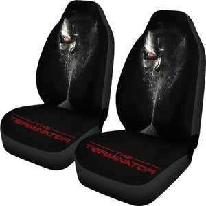 Terminator Skull Art Car Seat Covers Amazing Gift Ideas H040620 Universal Fit 225311 - CarInspirations