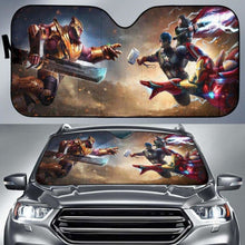 Load image into Gallery viewer, Thanos Vs Avengers Car Auto Sun Shades Universal Fit 051312 - CarInspirations