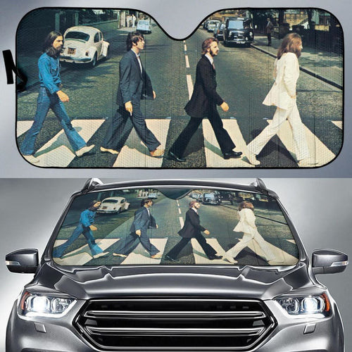 The Beatles Abbey Road Auto Sun Shade Nh07 Universal Fit 111204 - CarInspirations