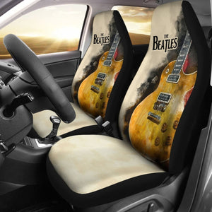 The Beatles Car Seat Covers Guitar Rock Band Fan Universal Fit 194801 - CarInspirations