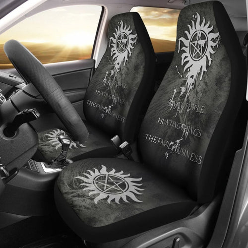 The Family Business Saving People & Hunting Things Supernatural Car Seat Covers Mn04 Universal Fit 225721 - CarInspirations