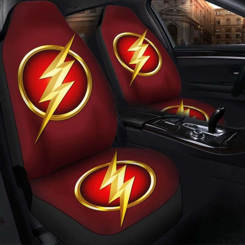 The Flash Logo Seat Covers 101719 Universal Fit - CarInspirations