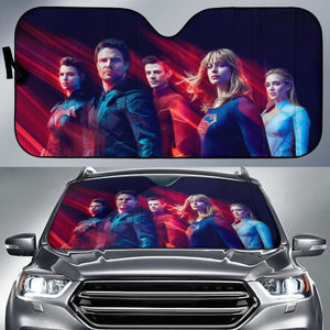 The Flash Supergirl Green Arrow Batwoman Ruby Rose White Car Sun Shade Universal Fit 225311 - CarInspirations