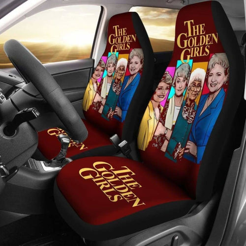 The Golden Girls Art Car Seat Covers Tv Show Fan Gift Universal Fit 051012 - CarInspirations