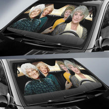 Load image into Gallery viewer, The Golden Girls Car Auto Sun Shade Funny Windshield Fan Gift Universal Fit 174503 - CarInspirations