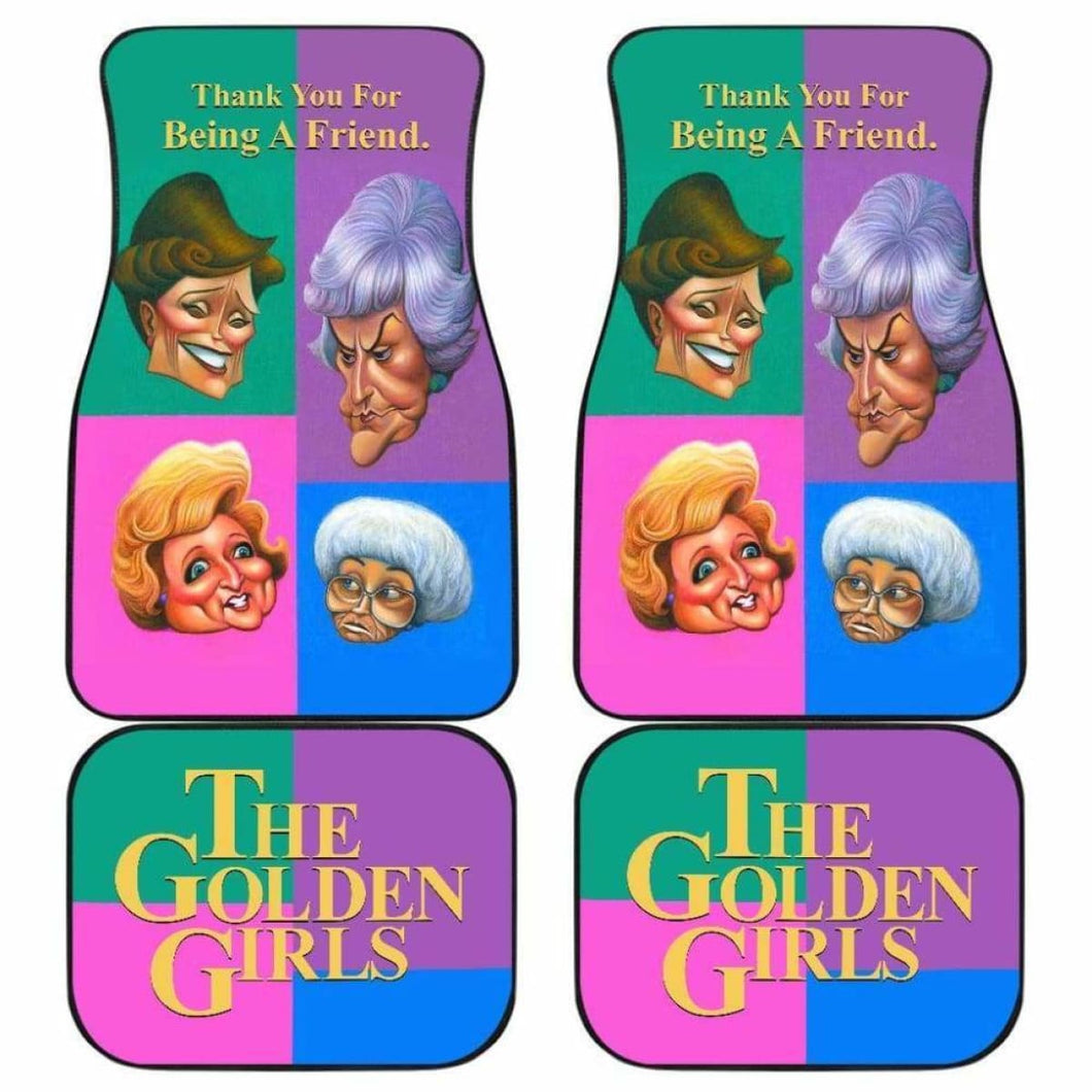 The Golden Girls Car Floor Mats Colorful Tv Show Fan Gifts Universal Fit 051012 - CarInspirations