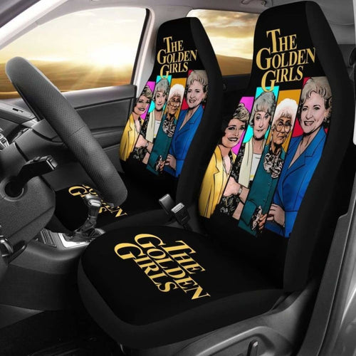 The Golden Girls Car Seat Covers Art Tv Show Fan Gift Universal Fit 051012 - CarInspirations