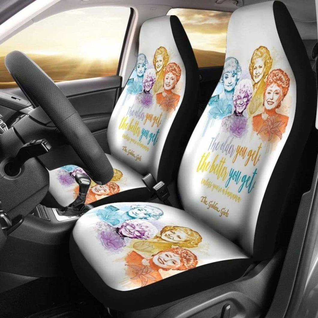 The Golden Girls Car Seat Covers The Older The Better Universal Fit 051012 - CarInspirations