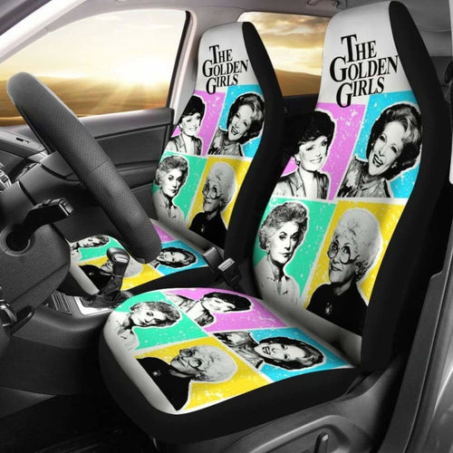 The Golden Girls Colorful Art Tv Show Fan Gift Car Seat Covers Universal Fit 051012 - CarInspirations