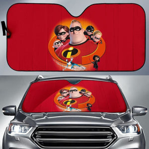 The Incredibles Family Auto Sun Shade Nh07 Universal Fit 111204 - CarInspirations