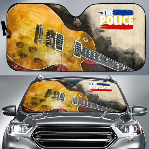 The Police Car Auto Sun Shade Guitar Rock Band Fan Universal Fit 174503 - CarInspirations
