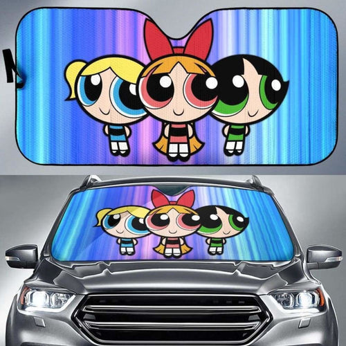 The Powerpuff Girl Car Sun Shades 918b Universal Fit - CarInspirations
