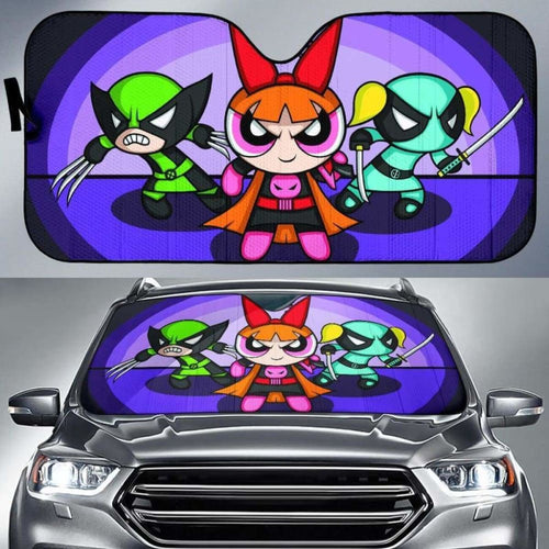 The powerpuff girls auto sun shades 918b Universal Fit - CarInspirations